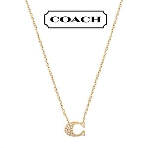 Coach Pave Signature Necklace